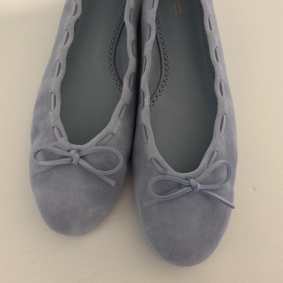 Reformation Shoes - Reformation x Devon Lee Carlson blue suede flats